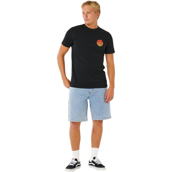 2026 Rip Curl Männer Wettie Passage Icon Tee 10EMTE - Black